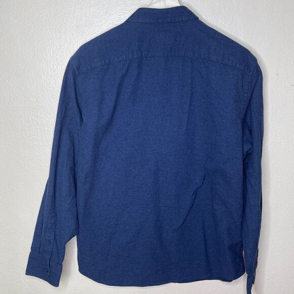 UNTUCKit Shirt Mens Size XL Long Sleeve Navy Blue Button Up with Pocket - Picture 7 of 8